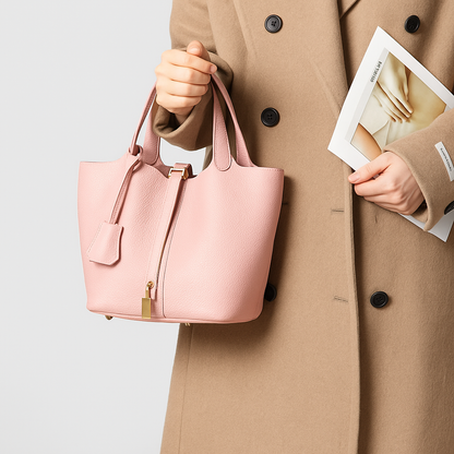 Kennedy | Women's Pebbled Shoulder Bag with Lock Detail