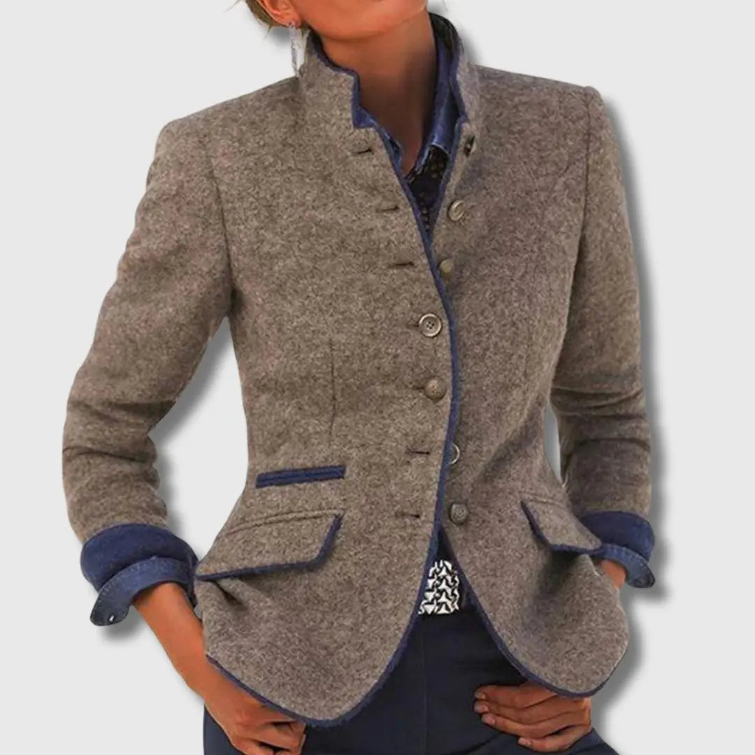 Camila | Women's Blazer with Contrast Trim