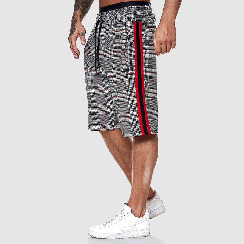 Plaid knee-length shorts for men | Orion