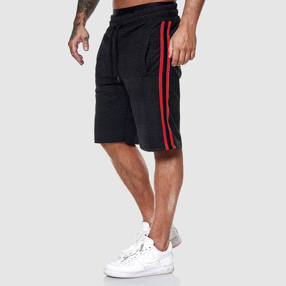 Plaid knee-length shorts for men | Orion