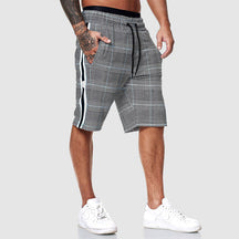 Plaid knee-length shorts for men | Orion