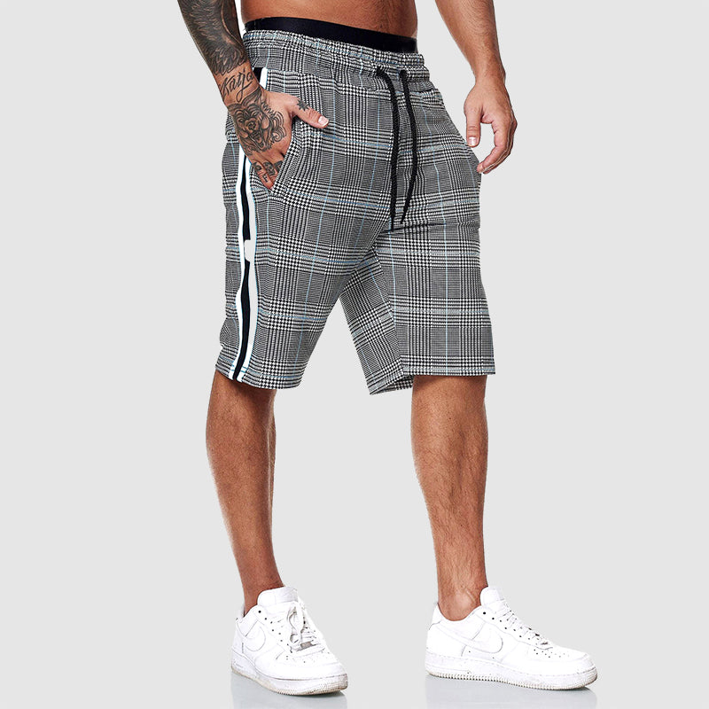 Plaid knee-length shorts for men | Orion