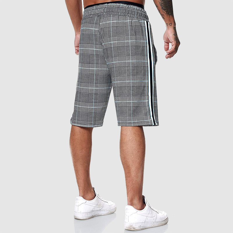 Plaid knee-length shorts for men | Orion