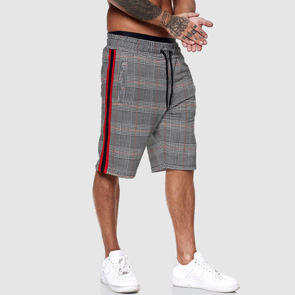 Plaid knee-length shorts for men | Orion