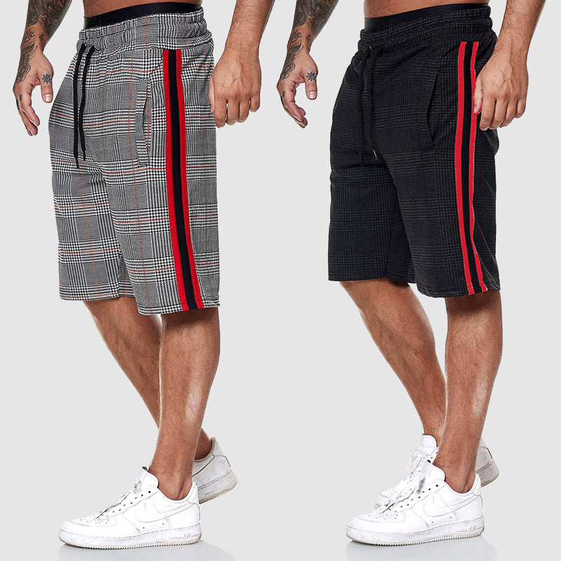 Plaid knee-length shorts for men | Orion