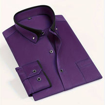 Refined button-up shirt with tailored silhouette for men | Elio