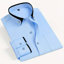 Refined button-up shirt with tailored silhouette for men | Elio