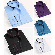 Refined button-up shirt with tailored silhouette for men | Elio