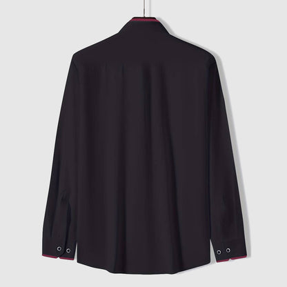 Refined button-up shirt with tailored silhouette for men | Elio