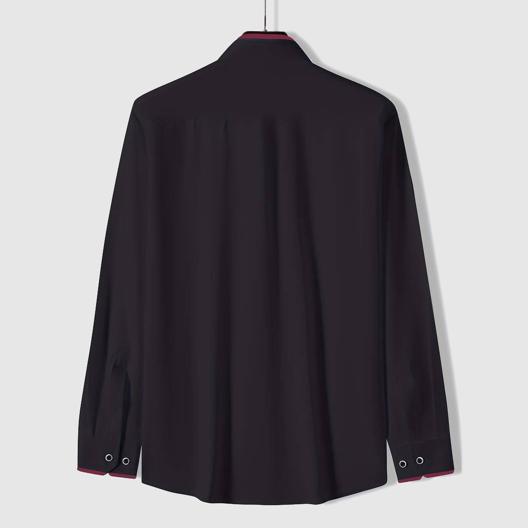 Refined button-up shirt with tailored silhouette for men | Elio