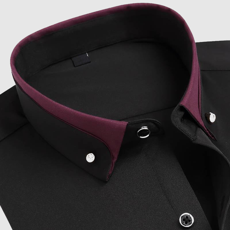 Refined button-up shirt with tailored silhouette for men | Elio