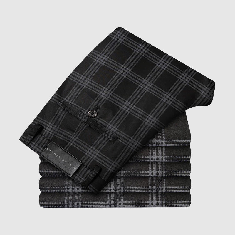 Plaid Straight-Leg Pants for Men | Marcell