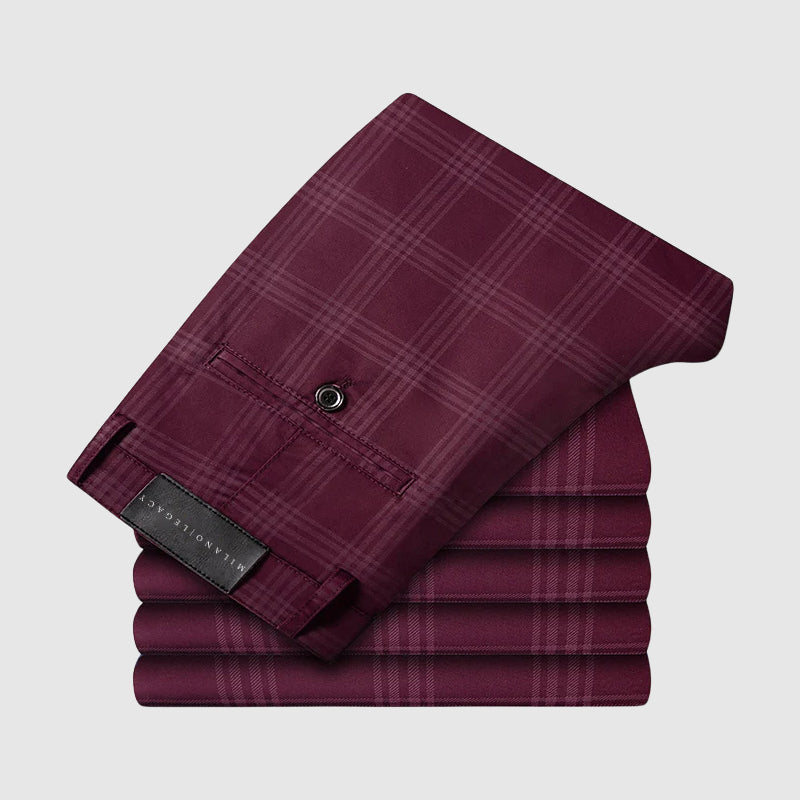 Plaid Straight-Leg Pants for Men | Marcell