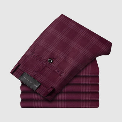 Plaid Straight-Leg Pants for Men | Marcell