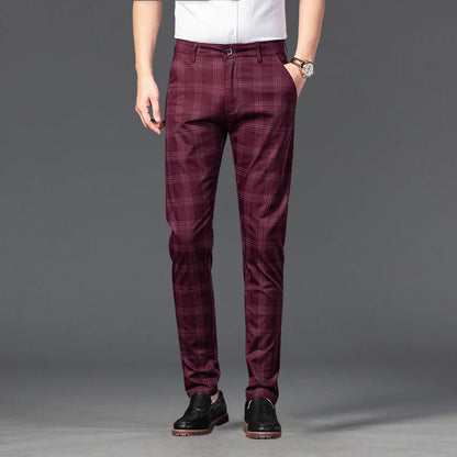 Plaid Straight-Leg Pants for Men | Marcell