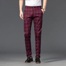 Plaid Straight-Leg Pants for Men | Marcell