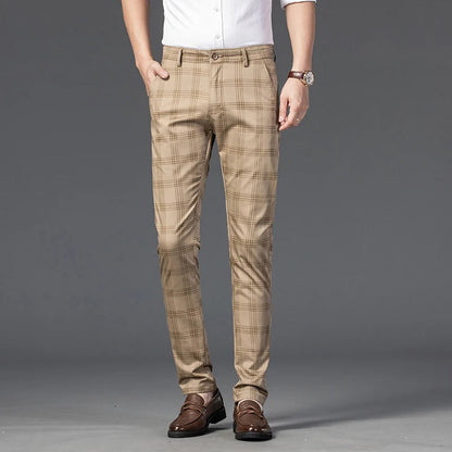 Plaid Straight-Leg Pants for Men | Marcell