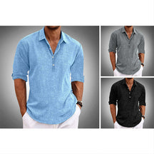 Relaxed button-front harbor shirt for men | Solen