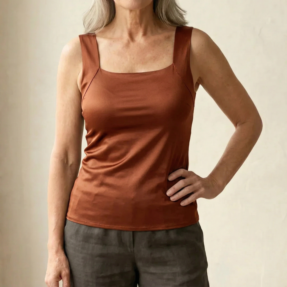 Lunara | Women's Built In Bra Tank Top with Compression Fit