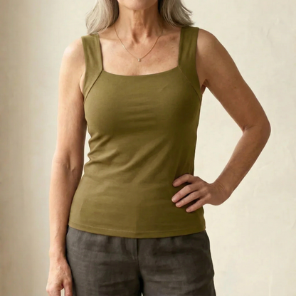 Lunara | Women's Built In Bra Tank Top with Compression Fit