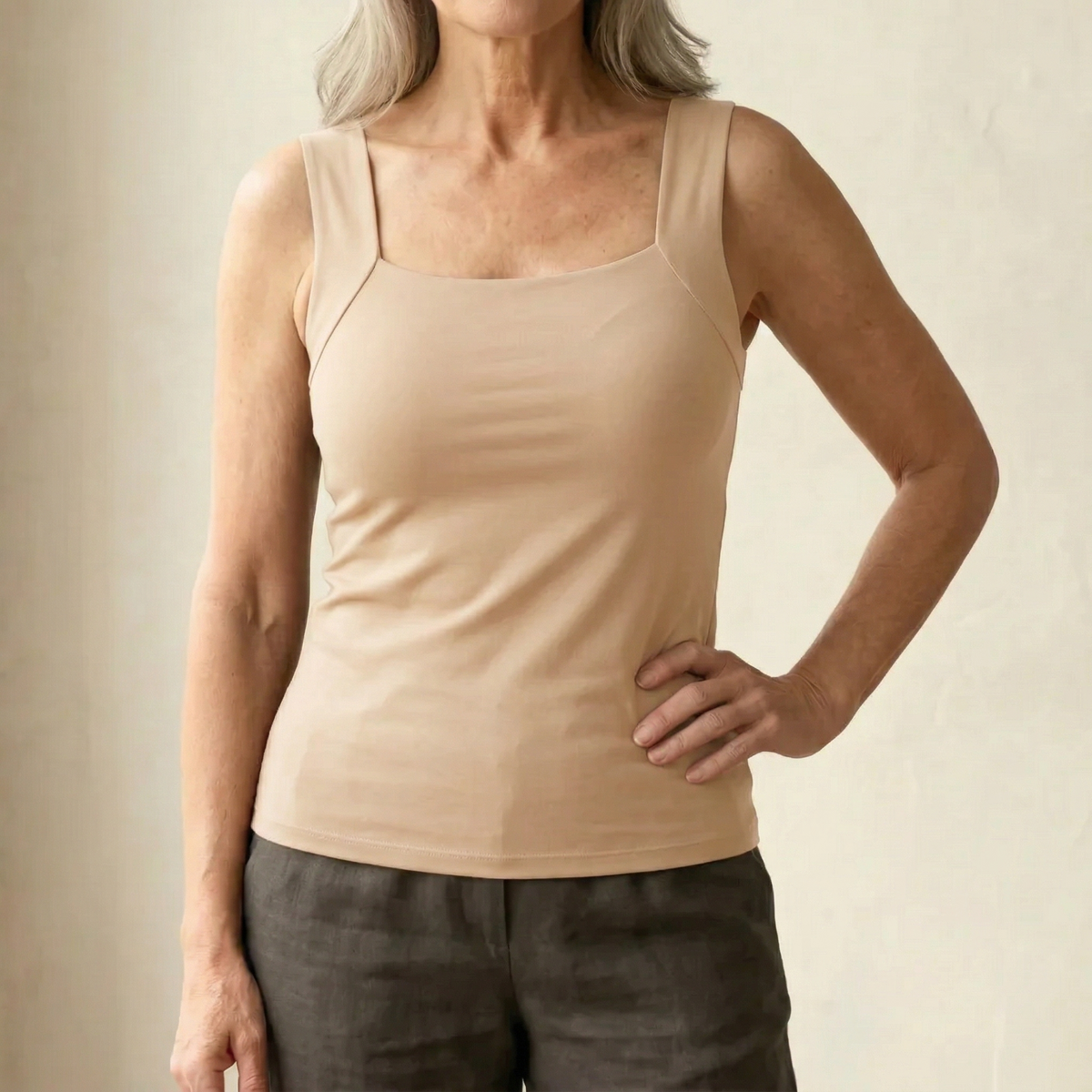 Lunara | Women's Built In Bra Tank Top with Compression Fit