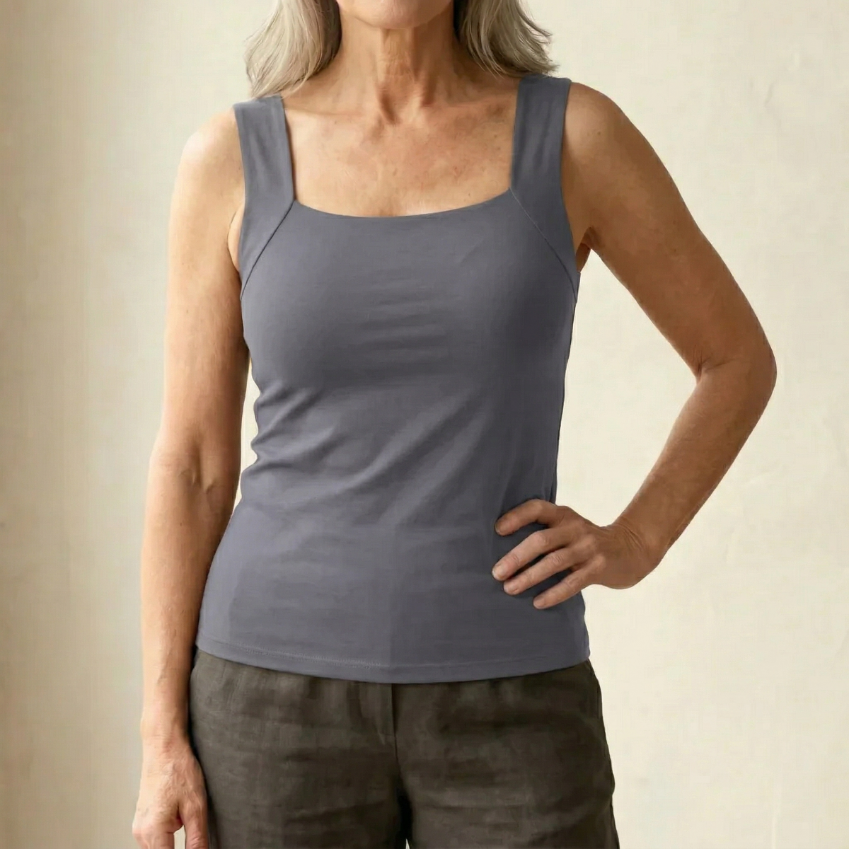Lunara | Women's Built In Bra Tank Top with Compression Fit