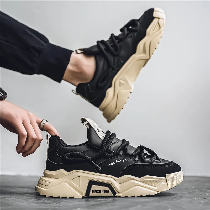 Classic leather low-top everyday trainers for men | Matteo