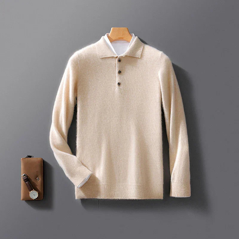 Classic cashmere everyday polo shirt for men | Belford