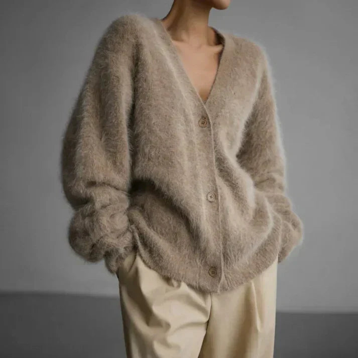 Women’s elegant loose-fit cashmere cardigan | Ella