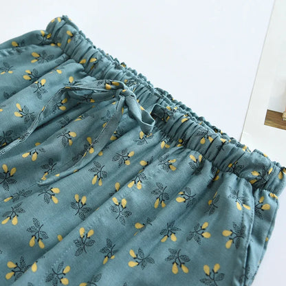 Relaxed floral lounge pants for women | Solene