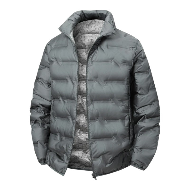 Quilted high collar winter jacket for men | Arcton