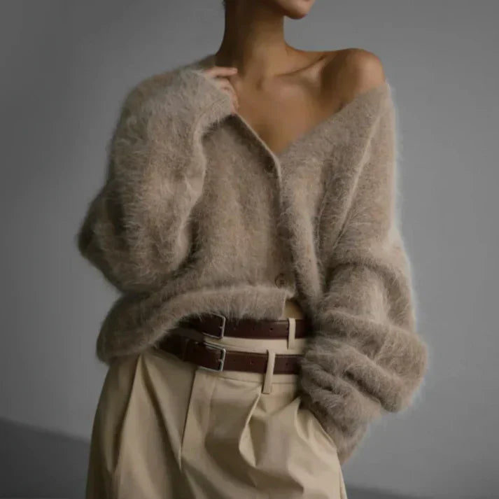 Women’s elegant loose-fit cashmere cardigan | Ella