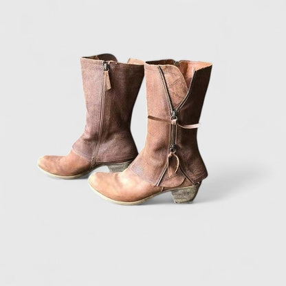 Virella | Women's Tall Riding Boots with Buckle Straps
