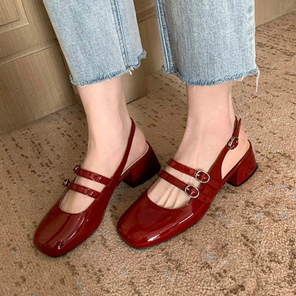 Classic orthopaedic everyday leather flats for women | Nancy