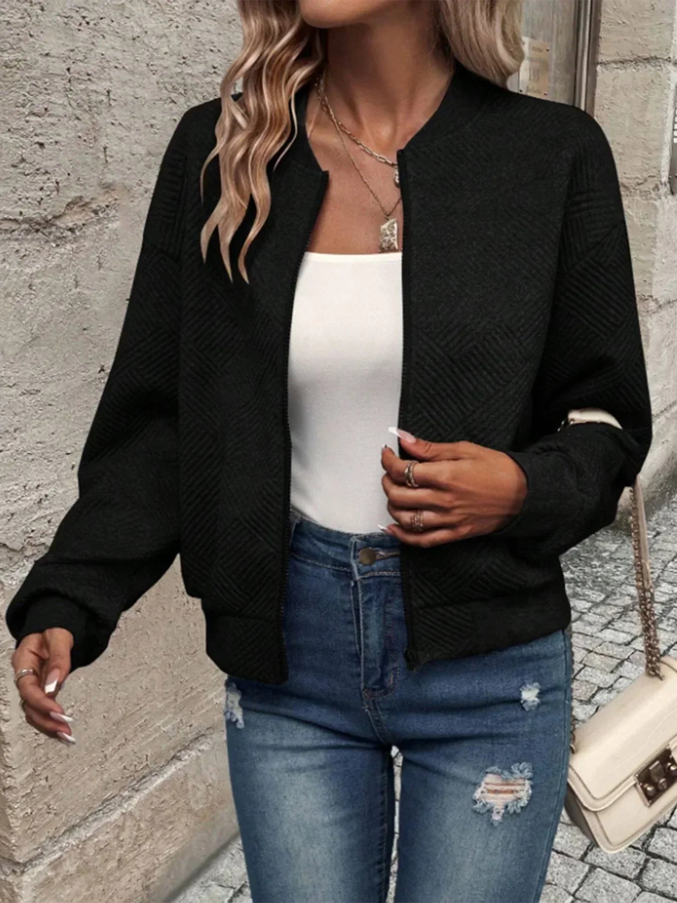 Long sleeve knitted luxury cardigan for women | Marika
