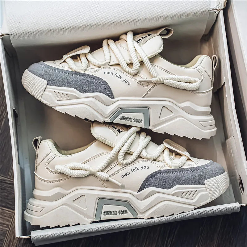 Classic leather low-top everyday trainers for men | Matteo