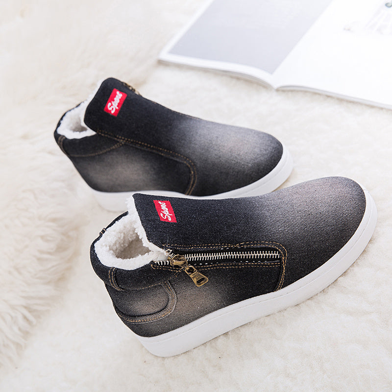 Leighton | Women's Fleece Lined Ankle Boots with Side Zip