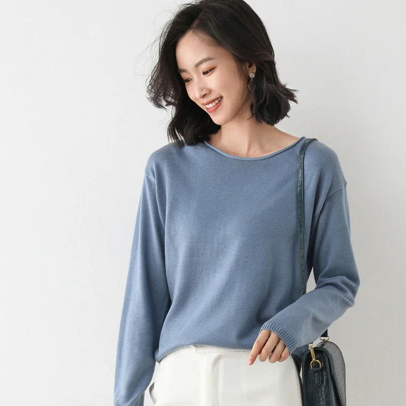 Elara Mist Knit Top for Women | Serenia