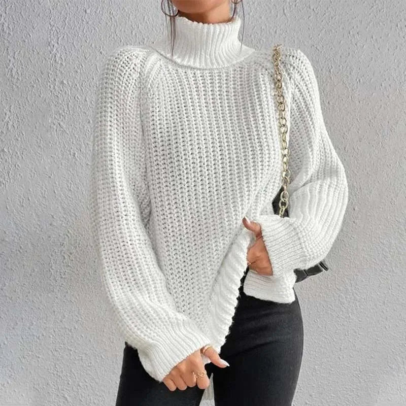 Genevieve | Women's Knitted Turtleneck Sweater
