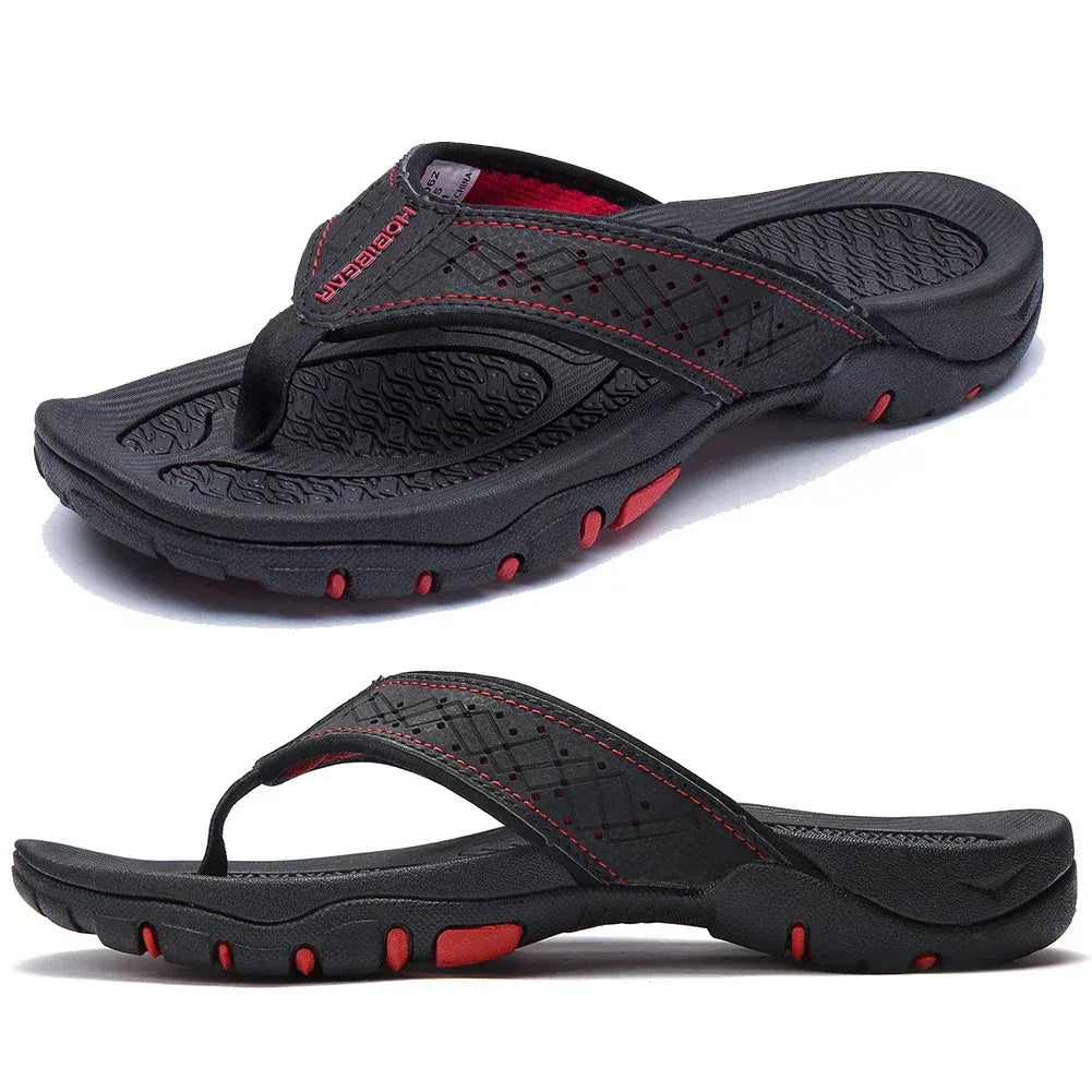 Men's supportive athletic flip flops with arch support | WaveStride