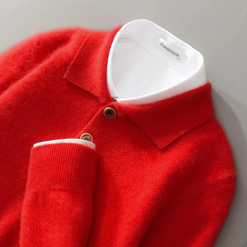 Classic cashmere everyday polo shirt for men | Belford