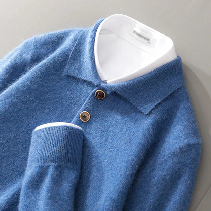 Classic cashmere everyday polo shirt for men | Belford
