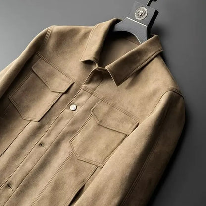 Classic suede everyday casual jacket for men | St. Clair