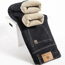 Fleece lined full length jeans for men | Hudson