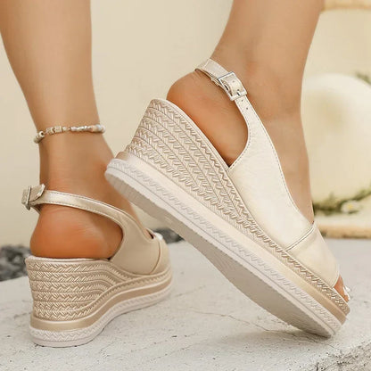 Darcy | Women's Wedge Slingback Sandals with Cushioned Insole