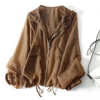 Lightweight breathable summer sunscreen hoodie for women | Juniper