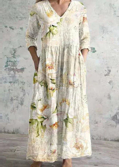 Light floral everyday flowing dress for women | Elara