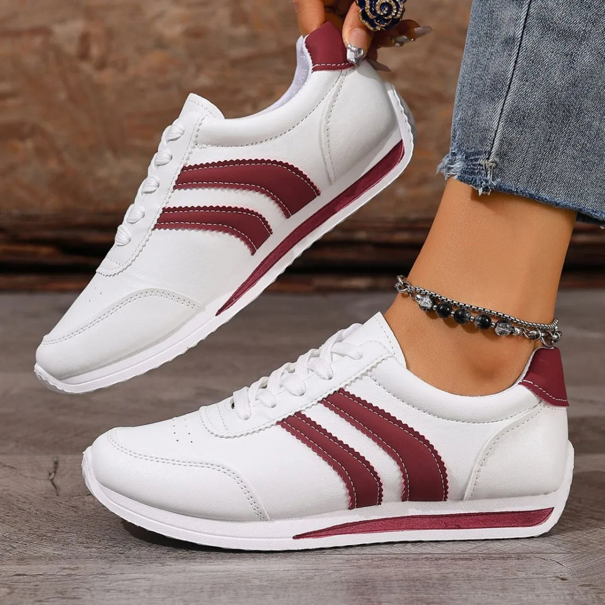 Nerissa | Women's Cross Band Cushioned Walking Shoes