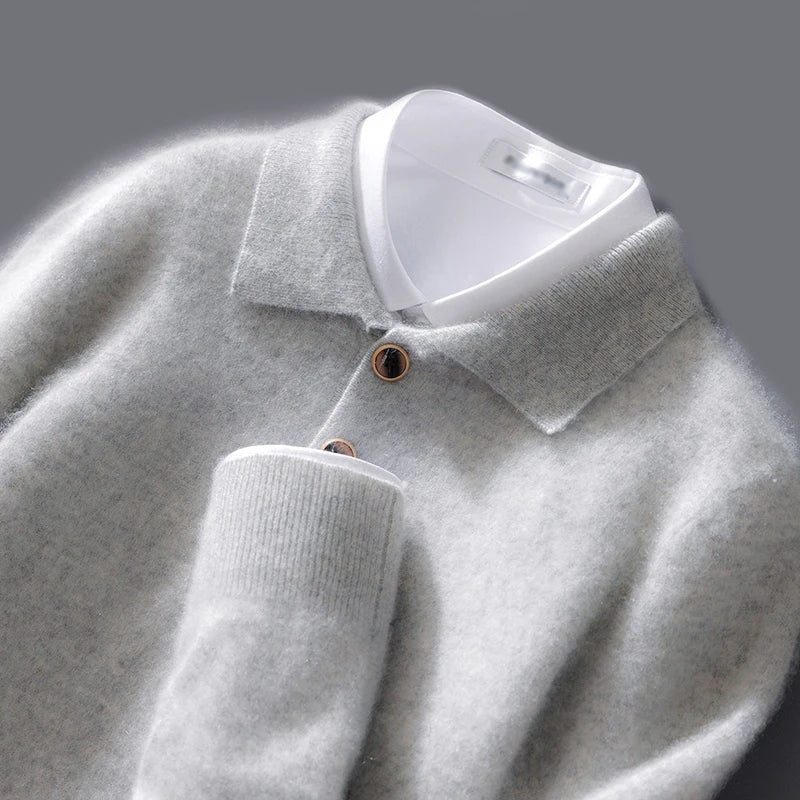 Classic cashmere everyday polo shirt for men | Belford
