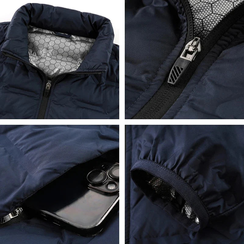 Quilted high collar winter jacket for men | Arcton
